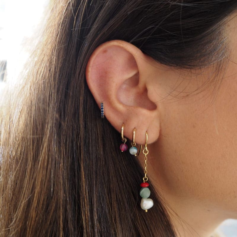 Pendientes Ágata Rosa - Imagen 2