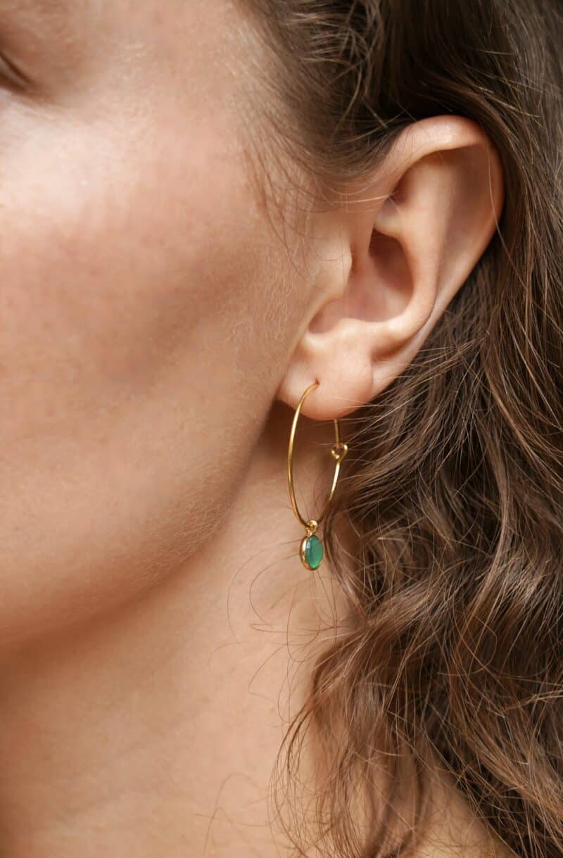 Pendientes Asteria Verde