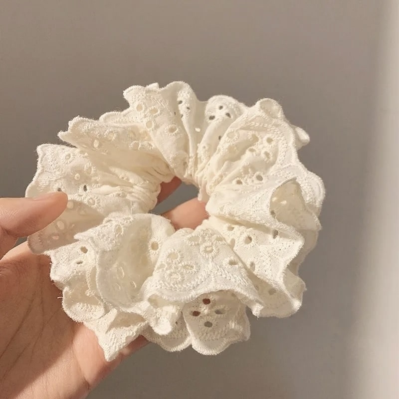 Coletero Encaje Blanco Roto